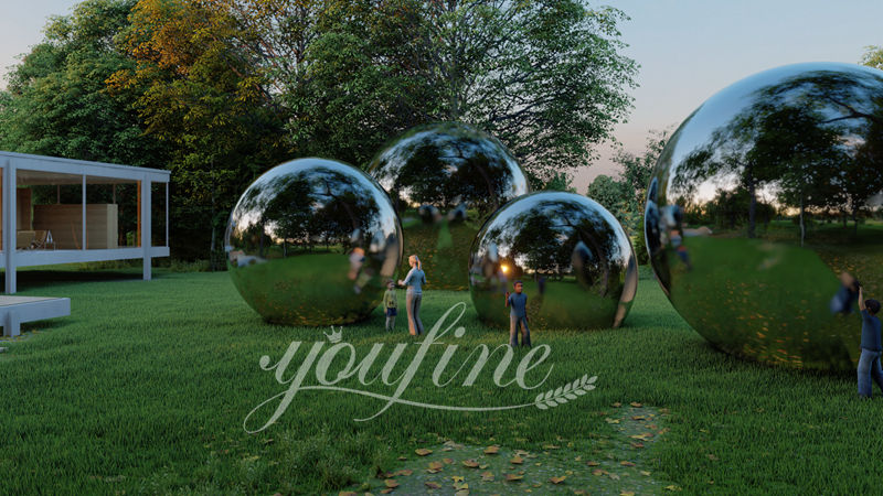 Stainless Steel Ball Sculpture - YouFine Sculpture (3)