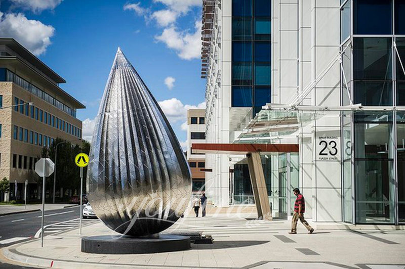 Stainless Steel Water Drop Sculpture - YouFine Sculpture