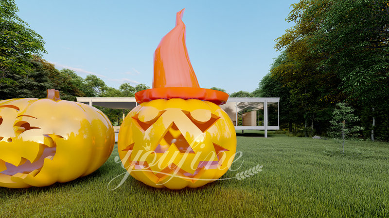 large outdoor metal pumpkins - YouFine Sculpture (1)