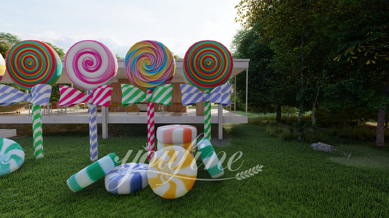 Outdoor Metal Giant Lollipop Sculpture for Sale CSS-854 - Garden Metal Sculpture - 5