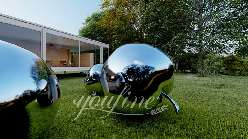 metal apple sculpture - YouFine Sculpture (1)