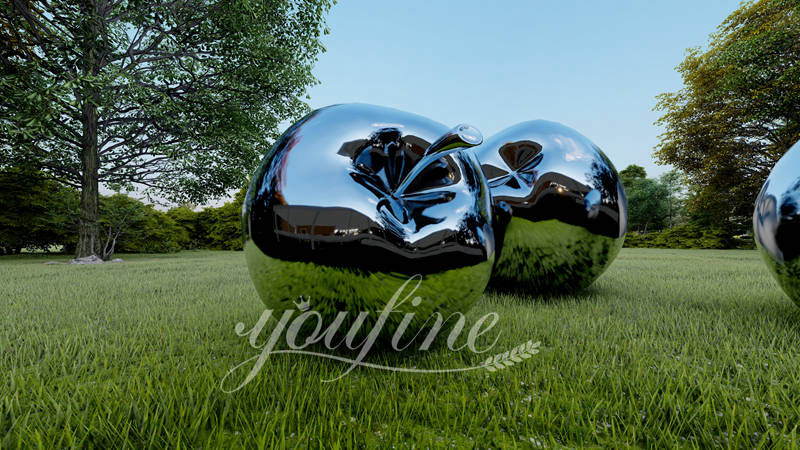metal apple sculpture - YouFine Sculpture (2)