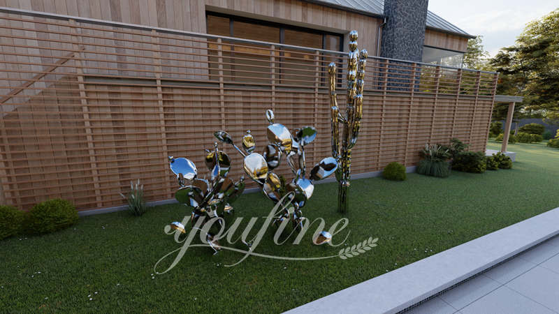 metal cactus sculpture - YouFine Sculpture (1)
