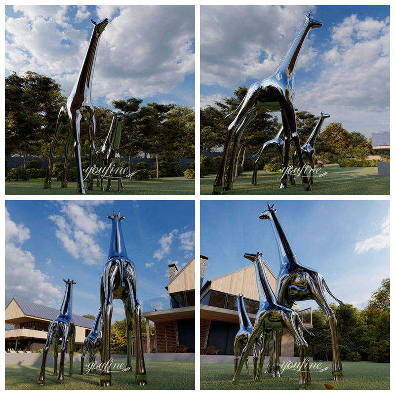 metal giraffe statues - YouFine Sculpture