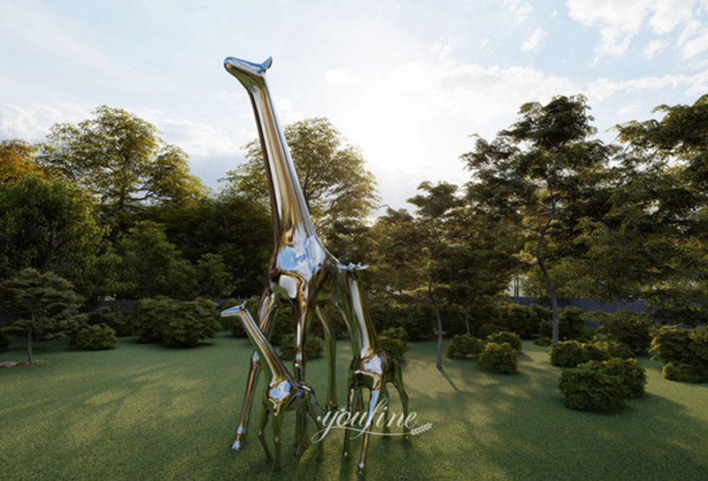 outdoor giraffe decor - YouFine Sculpture