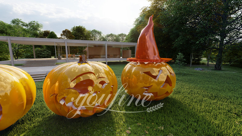 outdoor metal pumpkins - YouFine Sculpture (1)