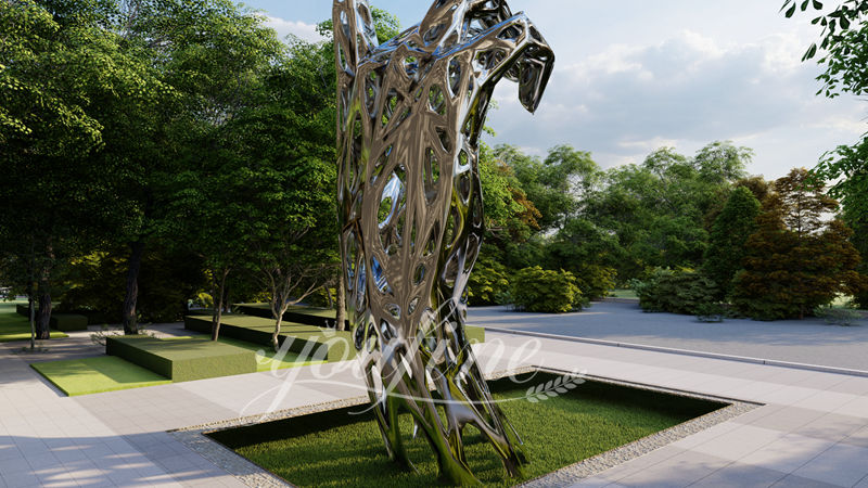 Large Outdoor Hollow Metal Hand Sculpture for Sale CSS-861 - Center Square - 7