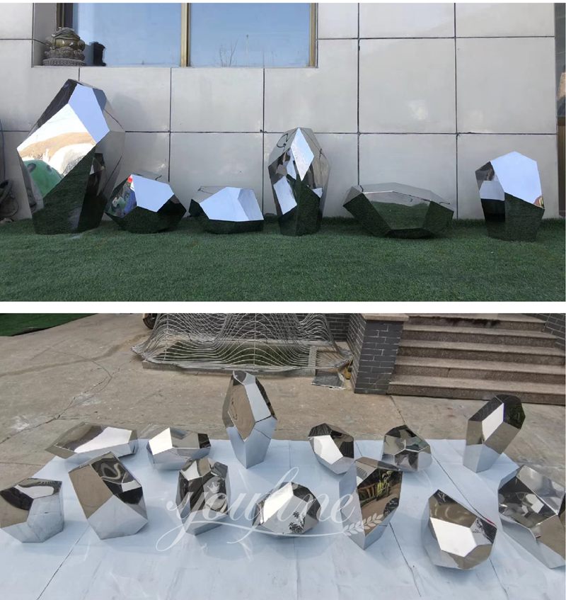 stainless steel stone Sculpture - YouFine Sculpture