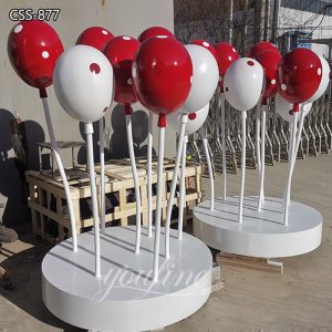 Colorful Metal Balloon Sculpture Large Outdoor Decor Supplier CSS-877