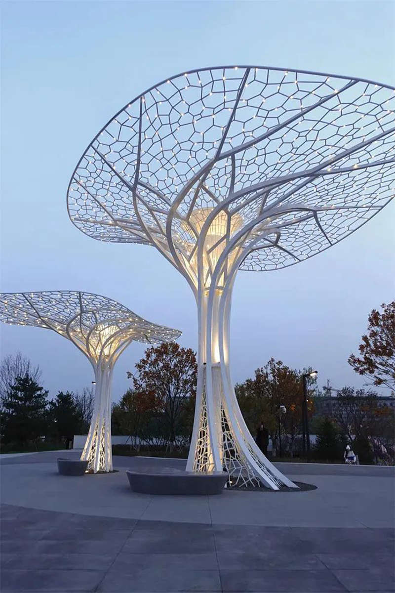 Huge Metal Tree Sculpture - YouFine Sculpture