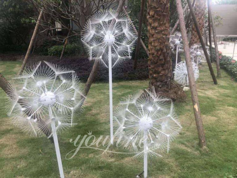 Metal Dandelion Sculpture Urban Decor Art Installation YouFine Sculpture