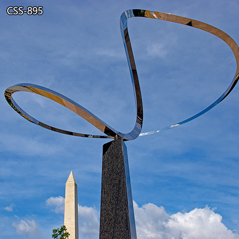 Modern Art Stainless Steel Infinity Sculpture for Outdoor CSS-895