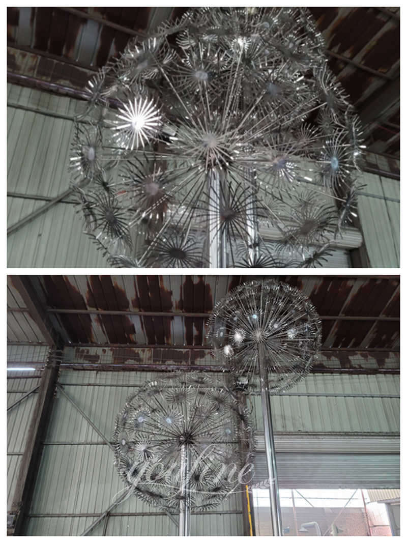 Stainless Steel Dandelion Garden Art - YouFine Sculpture (3)