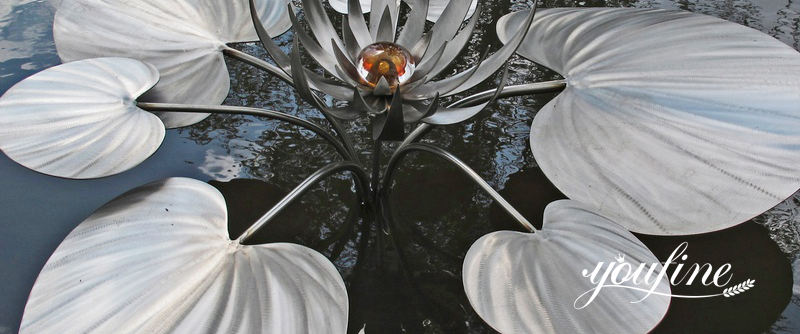 Birth Flower Metal Sculpture Water Feature Supplier CSS-776 - Abstract Water Sculpture - 2