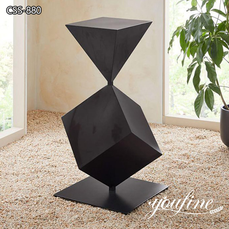 Black Metal Sculpture Stainless Steel Outdoor Decor Supplier CSS-880 - Garden Metal Sculpture - 2