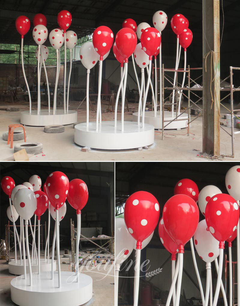 large outdoor metal Balloon sculpture - YouFine Sculpture