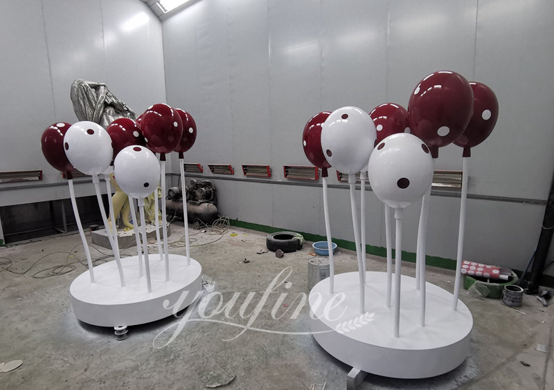 Colorful Metal Balloon Sculpture Large Outdoor Decor Supplier CSS-877 - Garden Metal Sculpture - 6