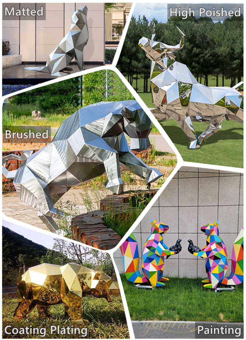 Vertical Art Metal Garden Sculpture Modern Outdoor Decor for Sale CSS-440 - Center Square - 2