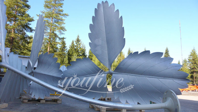 Stainless Steel Outdoor Strawberry Sculpture for Sale CSS-887 - Garden Metal Sculpture - 6