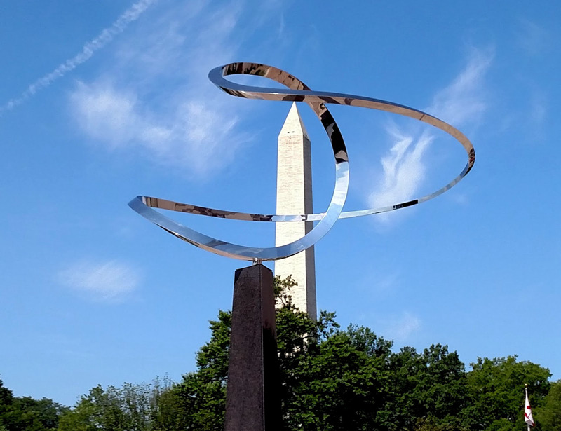 Modern Art Stainless Steel Infinity Sculpture for Outdoor CSS-895
