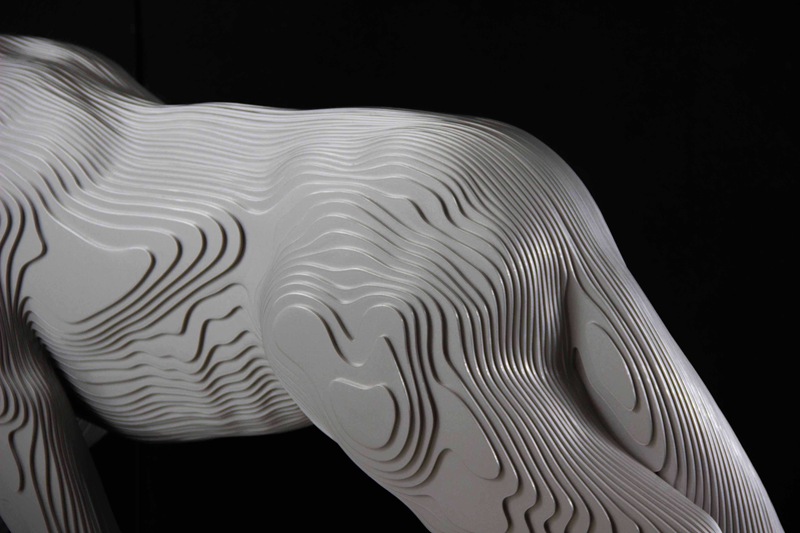Cast Aluminum panther sculpture- YouFine Sculpture