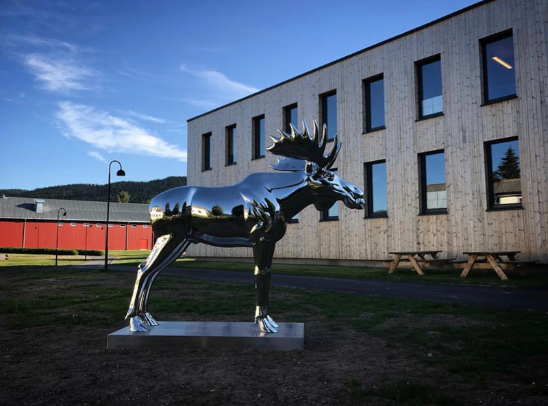 Modern Polished Stainless Steel Public Art Sculpture Installation CSS-902 - Garden Metal Sculpture - 9