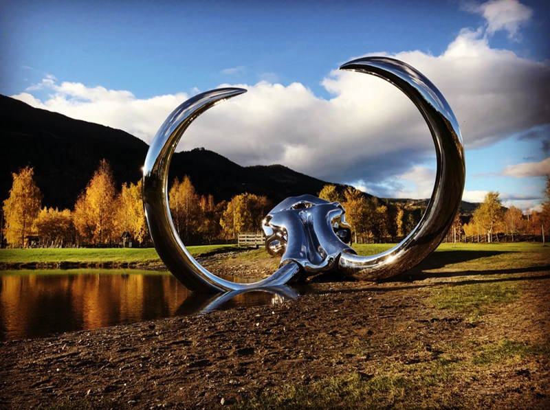 Modern Polished Stainless Steel Public Art Sculpture Installation CSS-902 - Garden Metal Sculpture - 11
