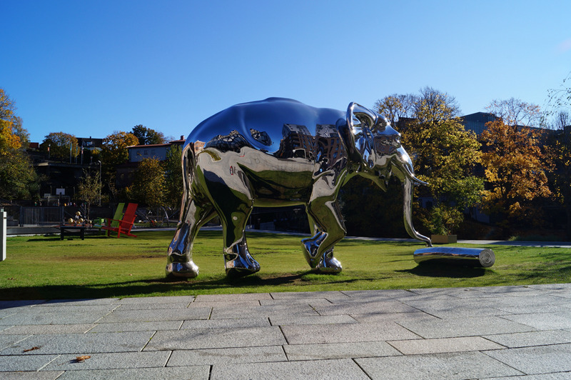 Modern Polished Stainless Steel Public Art Sculpture Installation CSS-902 - Garden Metal Sculpture - 12