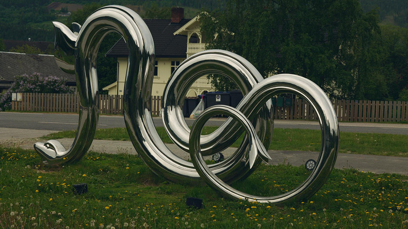 Modern Polished Stainless Steel Public Art Sculpture Installation CSS-902 - Garden Metal Sculpture - 6