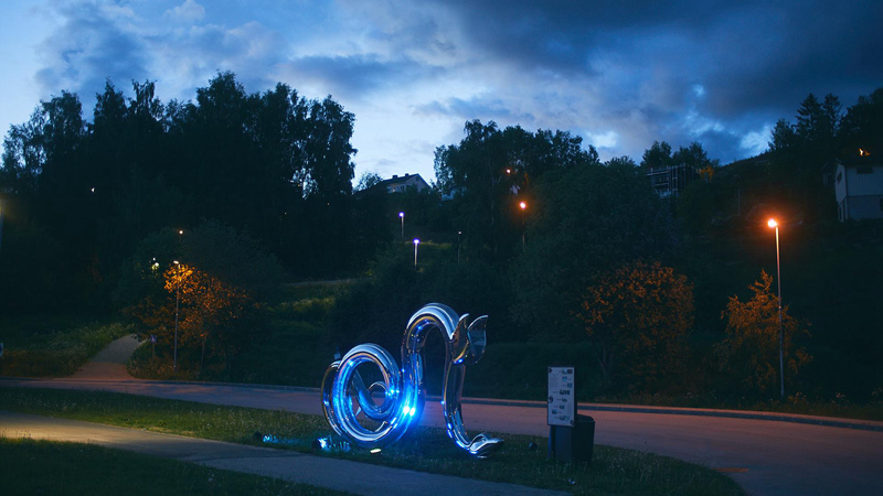 Modern Polished Stainless Steel Public Art Sculpture Installation CSS-902 - Garden Metal Sculpture - 4