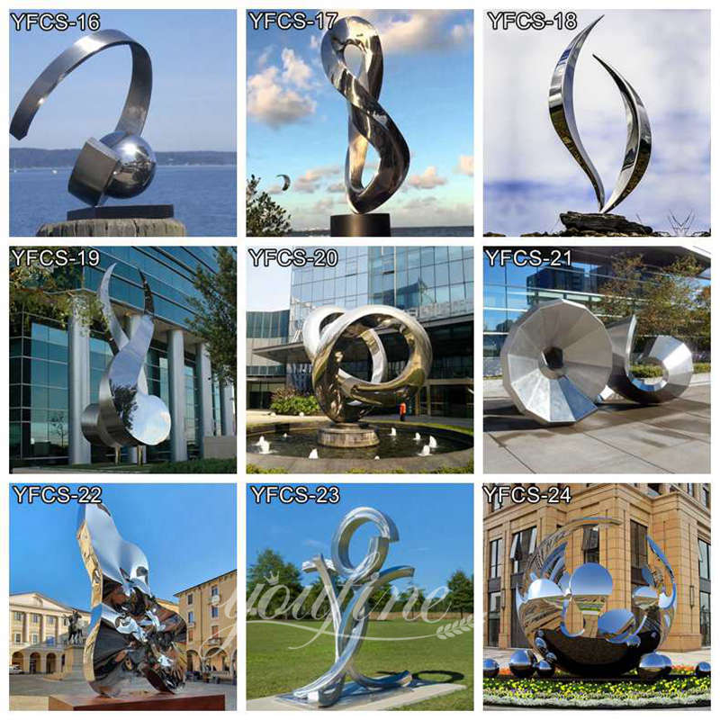 Modern Abstract Large Metal Yard Sculptures for Sale CSS-38 - Garden Metal Sculpture - 6