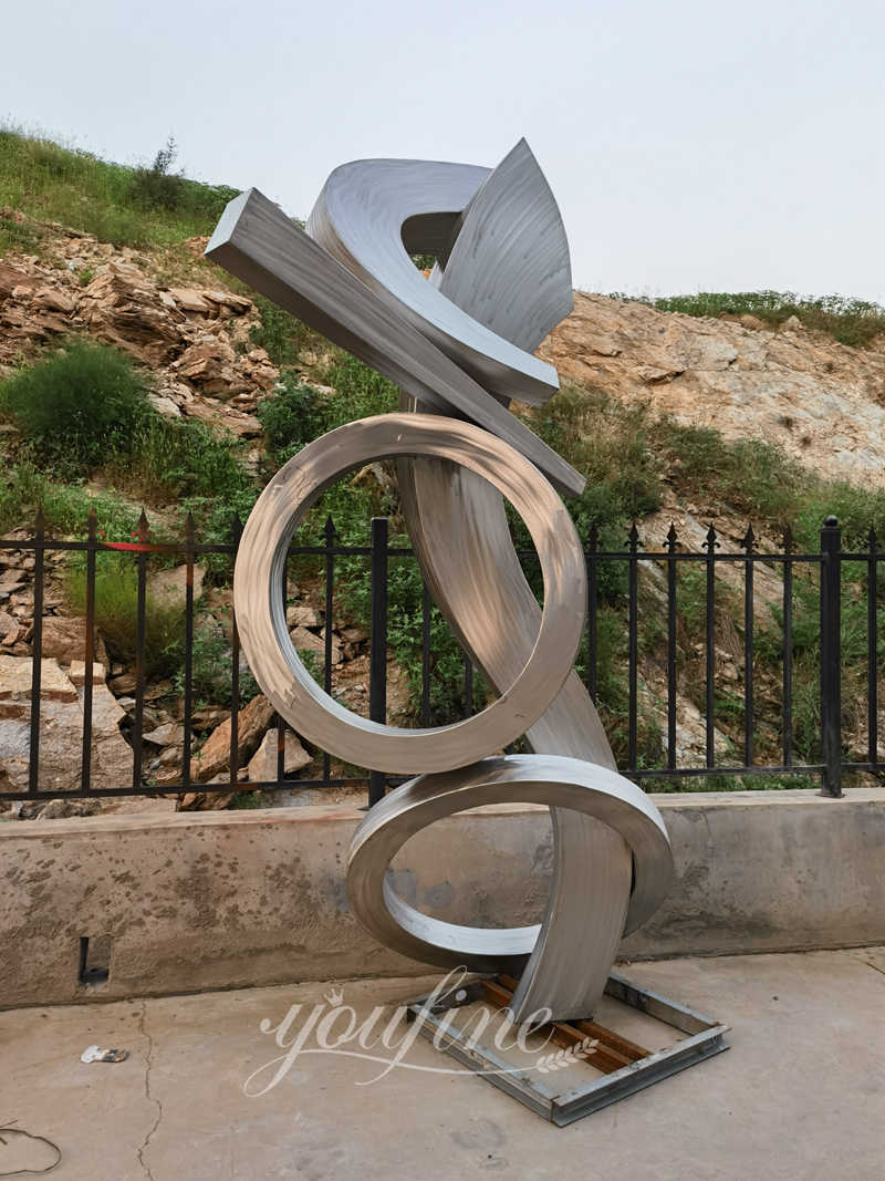 Modern Abstract Large Metal Yard Sculptures for Sale CSS-38 - Garden Metal Sculpture - 2