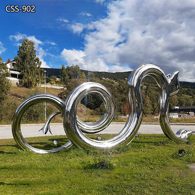 Modern Polished Stainless Steel Public Art Sculpture Installation CSS-902