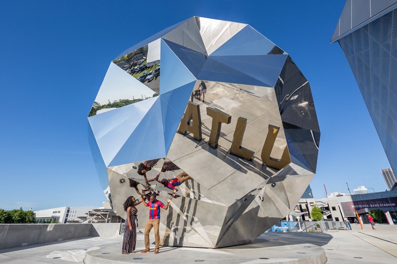 Stainless steel Sculpture for stadium - YouFine Sculpture (4)