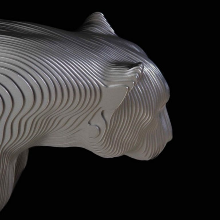 Cast Aluminum Life Size Panther Statue - YouFine Sculpture