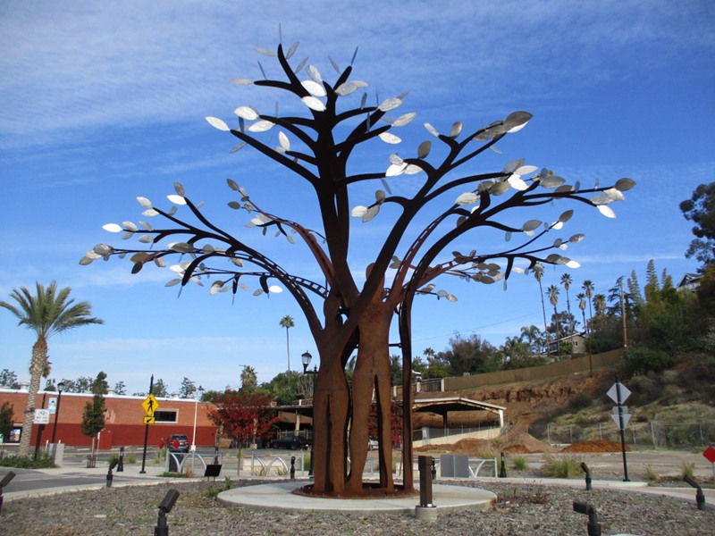 Outdoor Public Art Big Tree Landscape Sculpture Supplier CSS-922 - Center Square - 1