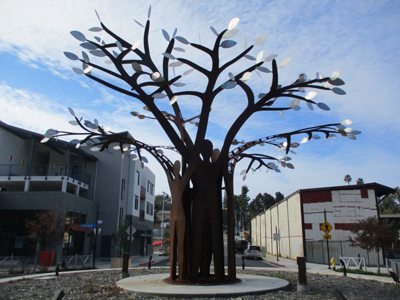 Metal Public art tree sculpture - YouFine Sculpture
