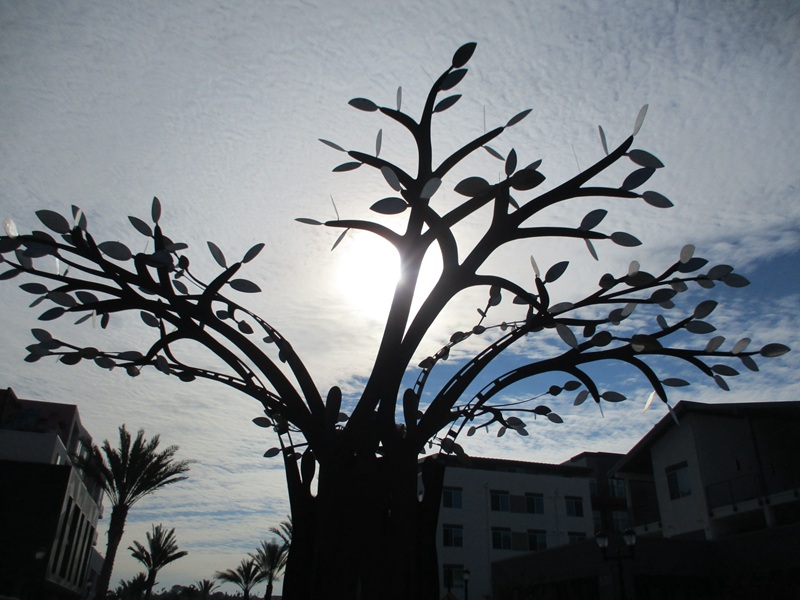 Metal Public art tree sculpture - YouFine Sculpture