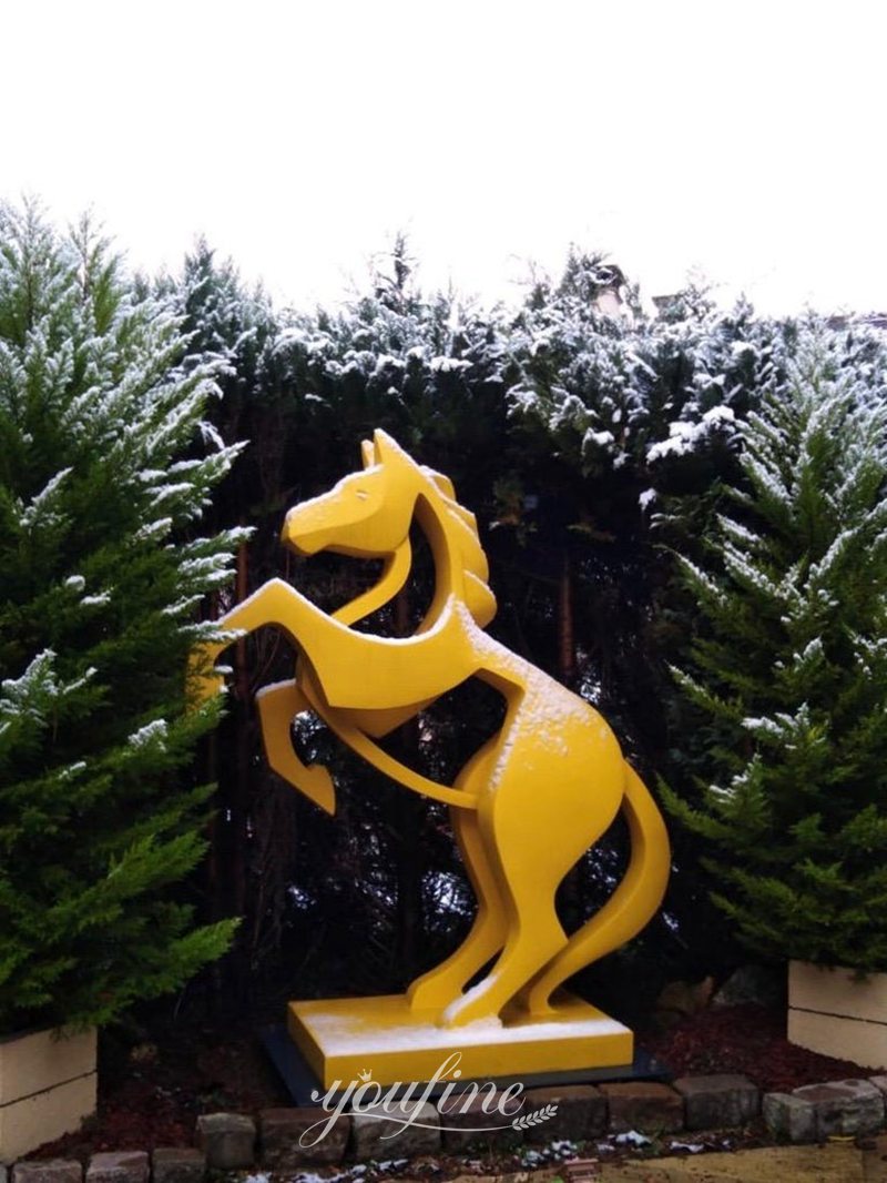 Stainless Steel Large Rearing Horse Statue for Sale CSS-916 - Stainless Steel Horse Sculpture - 6