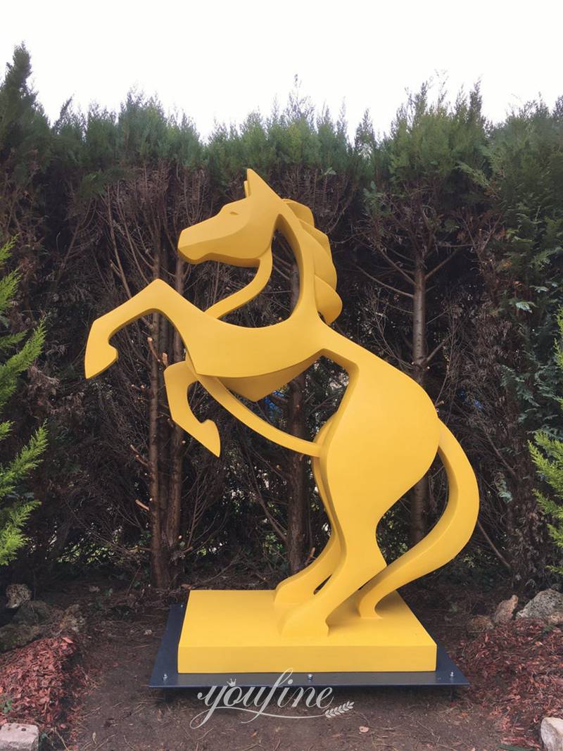 Stainless Steel Large Rearing Horse Statue for Sale CSS-916 - Stainless Steel Horse Sculpture - 5