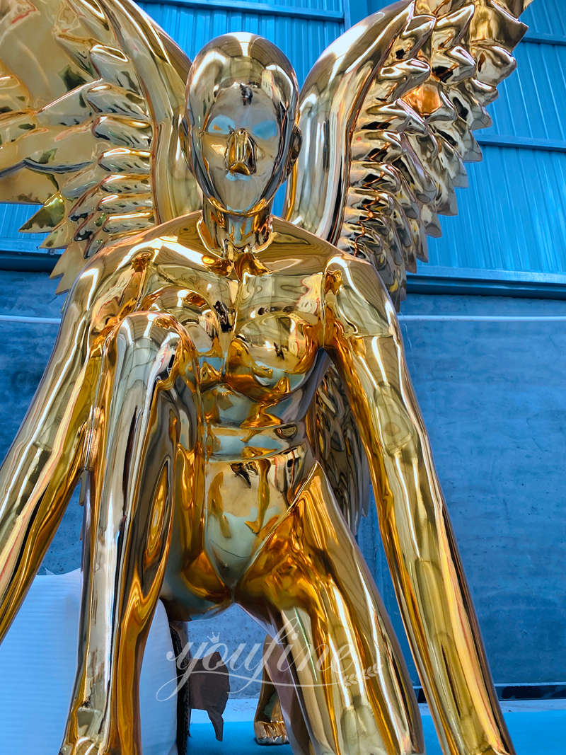 Outdoor Public Metal Angel Sculpture Modern Decor Supplier CSS-907 - Center Square - 8