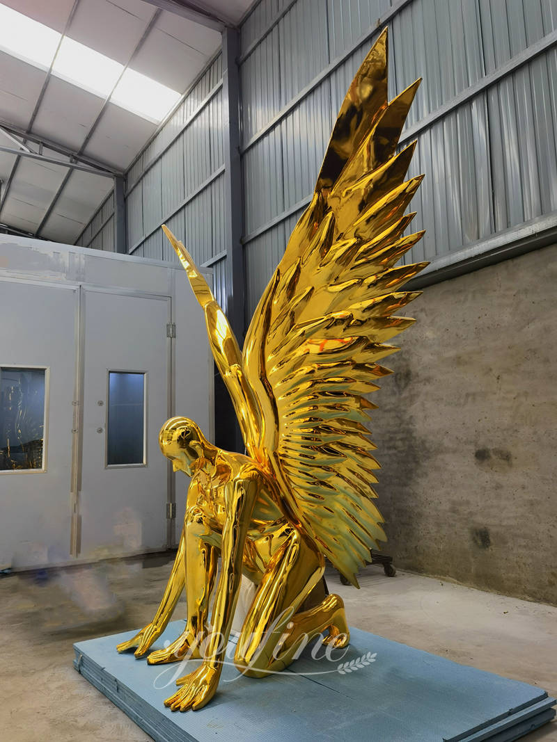Outdoor Public Metal Angel Sculpture Modern Decor Supplier CSS-907 - Center Square - 11