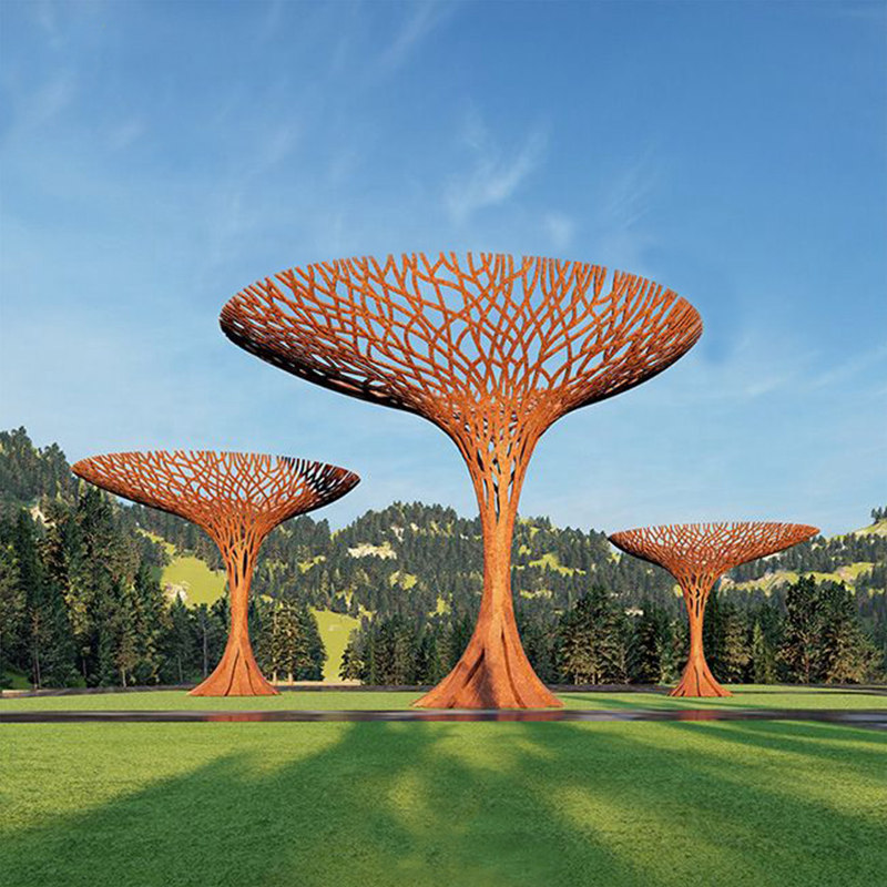 metal tree sculpture outdoor - YouFine Sculpture