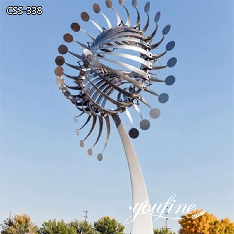 stainless steel large kinetic wind sculptures for sale