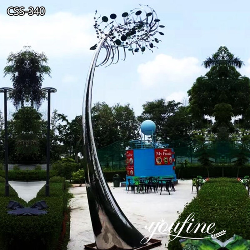 stainless steel large kinetic wind sculptures for sale
