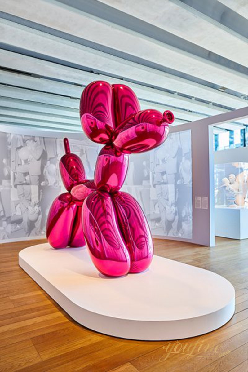 Famous Metallic Jeff Koons Balloon Dog Sculpture (3)