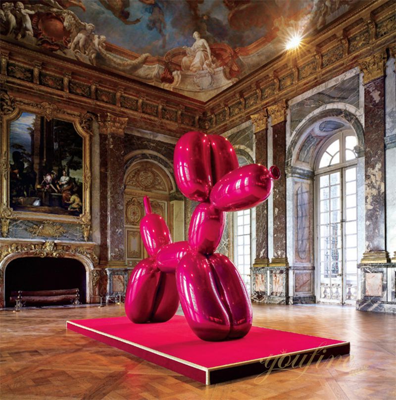 Large Jeff Koons's Purple Metal Balloon Dog Sculpture for Sale CSS-17-4 - Application Place/Placement - 2