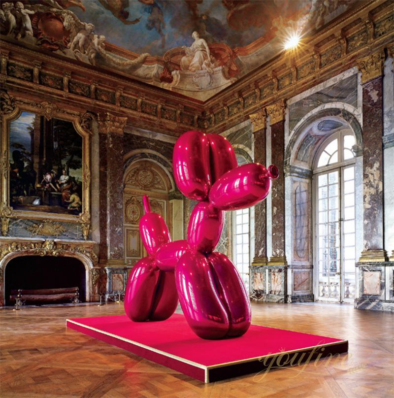 Famous Metallic Jeff Koons Balloon Dog Sculpture (3)