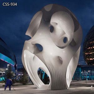 Modern Metal New Curvaceous Public Art Sculpture CSS-934