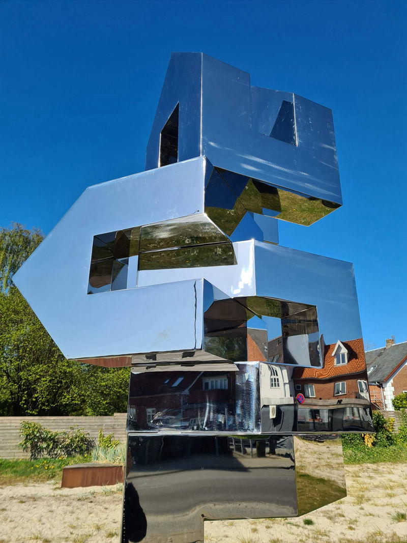 mirror stainless steel sculpture-YouFine Sculpture